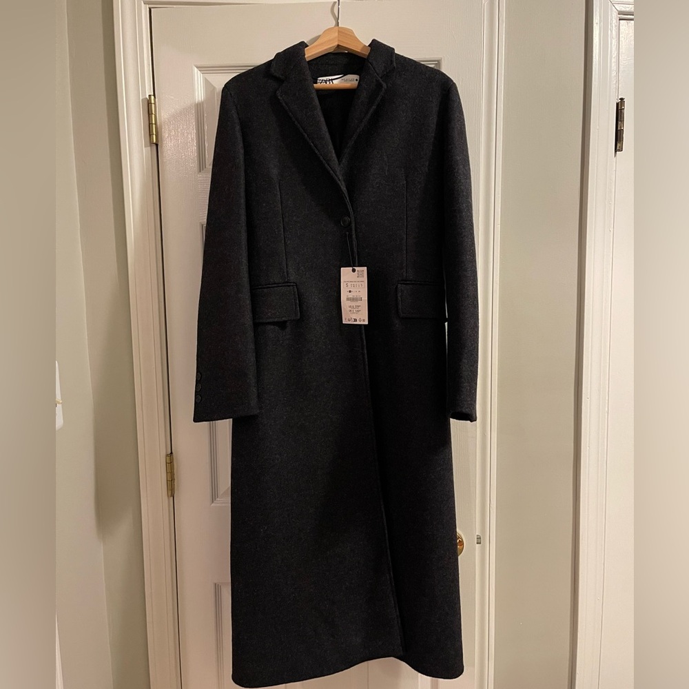 Zara Long Wool Coat